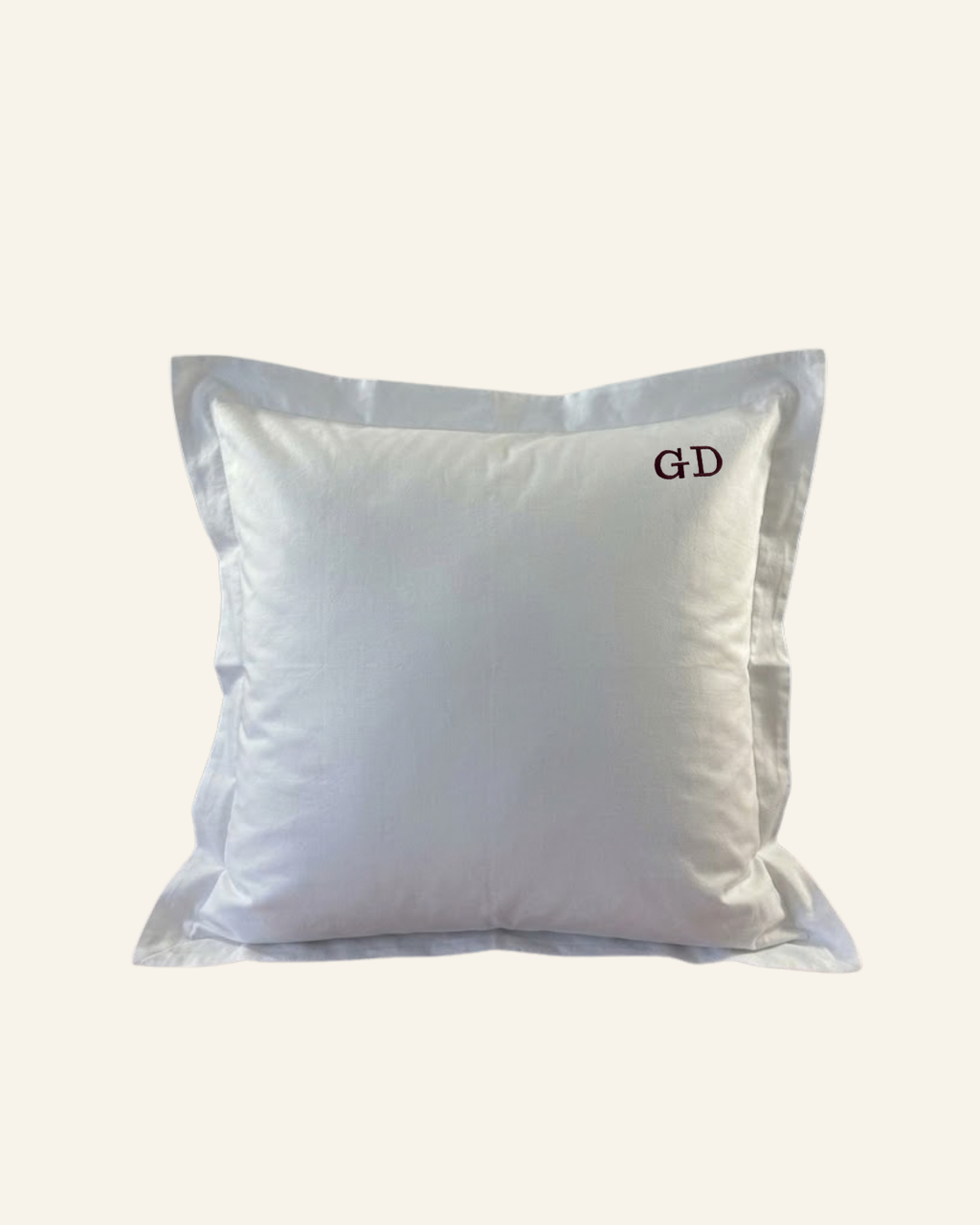 Taie d'oreiller personnalisable brodée